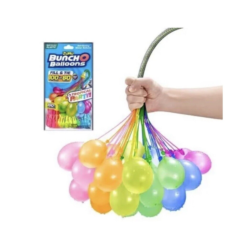 3 Packs ZURU Bunch Balloons Tropical Party Rapid-Filling Self-Sealing Water … - Picture 4 of 4